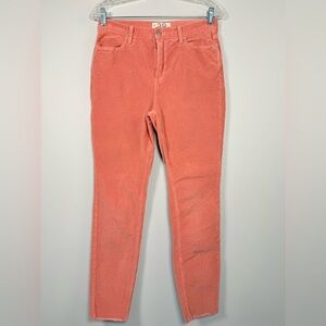 We The Free Pants Women's Size 29 Corduroy Skinny High Waist Modern Mauve Pink